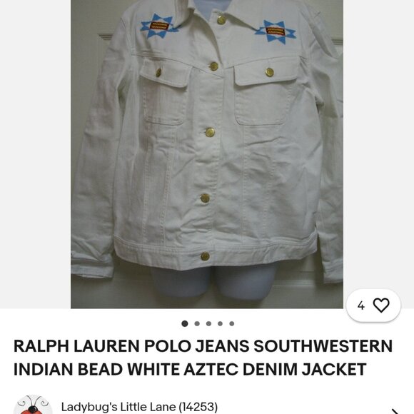 Vintage Ralph Lauren Native Beaded Jacket XL - Picture 16 of 16